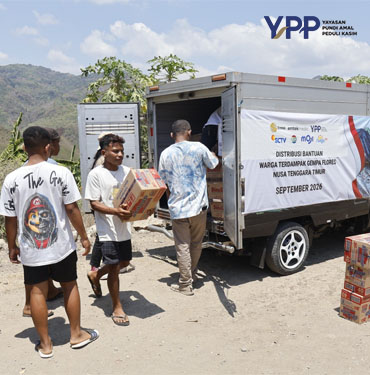 YPP Emtek Media Jangkau Manggarai Timur Salurkan Bantuan Gempa tabalong dan Layanan Psikososial Anak